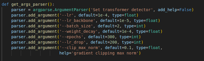 Pipeline for Training DETR Object Detection Models
